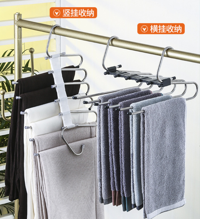 Folding trouser rack, multi-functional and multi-layer trouser hanger pic 4