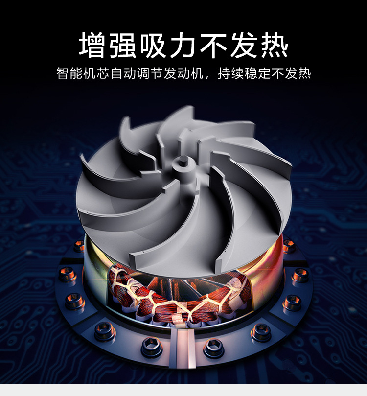 High-power vacuum cleaner, handheld cordless vacuum cleaner, household car vacuum cleaner, dry and wet vacuum cleaner, vibration pic 8