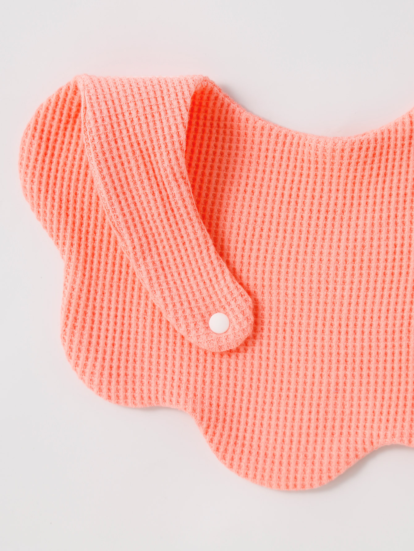 Pure cotton Waffle saliva wipes, baby petal bibs, summer 360-degree rotating newborn bibs, cute solid colors pic 8