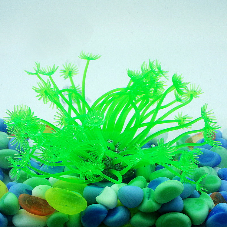 Wholesale of simulated aquatic plant fish tank landscaping, coral ornamental fish, soft sea anemone, aquarium supplies for foreign trade pic 23
