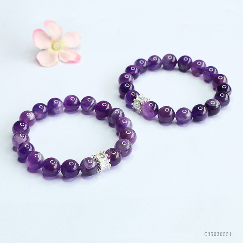 Juanyu Natural Amethyst Bracelet Lavender Dreamy Crystal Bracelet Unboxing Blind Box Live Streaming Factory CB5030551 pic 7