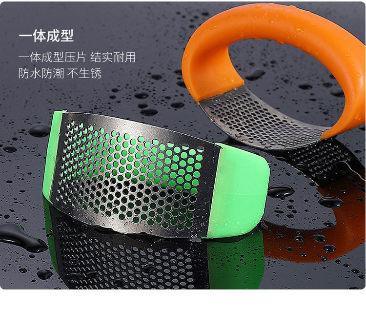Large household ring-shaped garlic puree press, garlic mopping machine, stainless steel manual garlic paste picking tool, garlic peeling tool pic 17