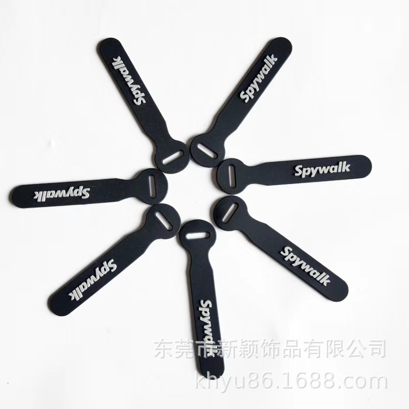 工厂优惠供应PVC软胶拉牌滴胶logo硅胶拉片 鞋帽服饰箱包拉头拉尾详情1