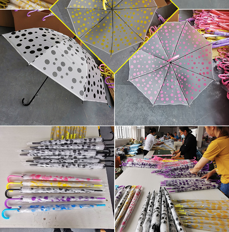 透明雨伞大量批发一次性塑料雨伞自动批发透明伞长柄高颜值晴雨伞详情15