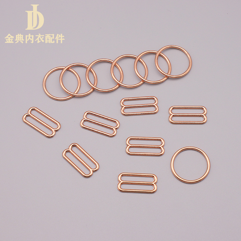 Golden Classic Underwear Accessories: Underwear adjustment alloy buckle, bra shoulder strap buckle, swimsuit thickened 089 character buckle, metal pic 2