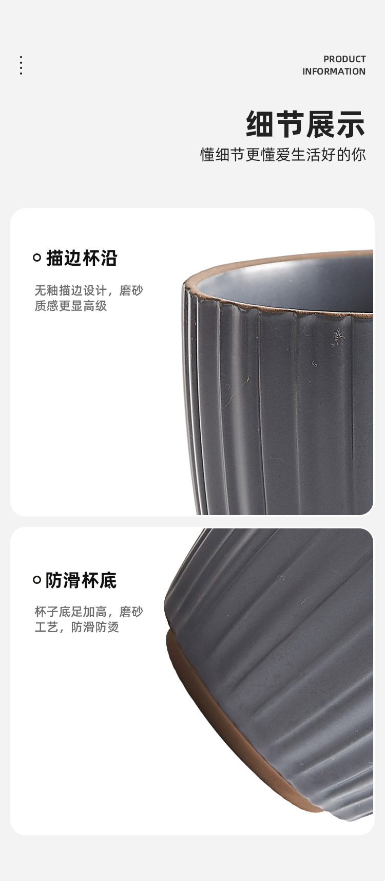 高颜值马克杯情侣陶瓷杯子女可爱一对喝水杯家用创意咖啡杯ins风详情8