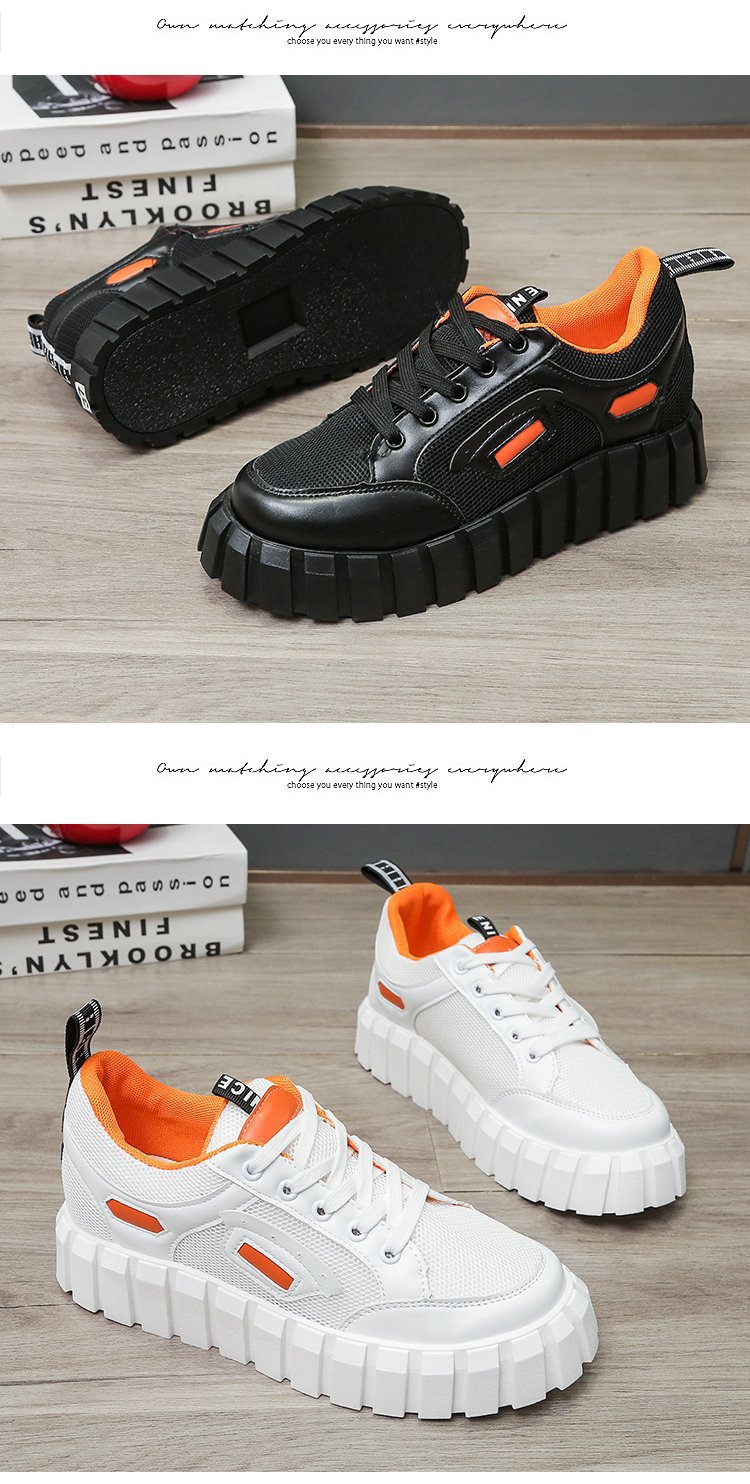 跨境外贸大码2021秋季新款街头时尚潮流圆头厚底女式休闲板鞋单鞋详情23