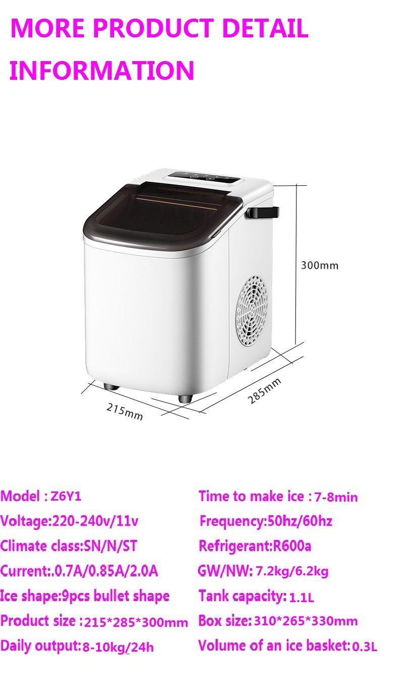 Cross-border e-commerce export milk tea shop ice cube machine ice maker machine automatic household ice maker pic 15