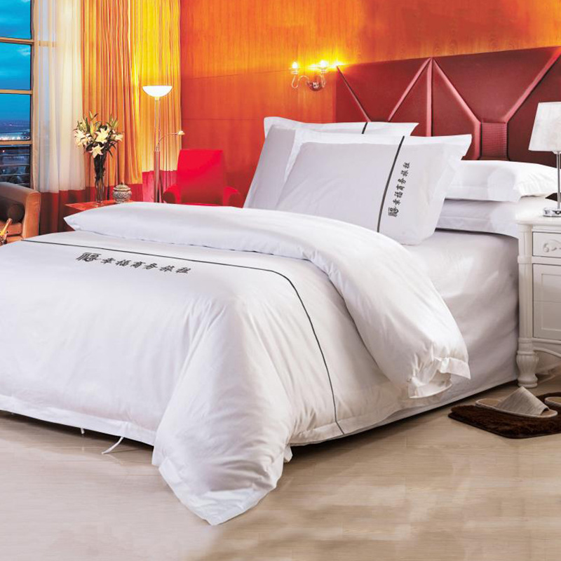 Shefan Hotel Supplies Wholesale: Five-star hotel four-piece set, Pure cotton brocade Jacquard four-piece set, hotel supplies pic 18
