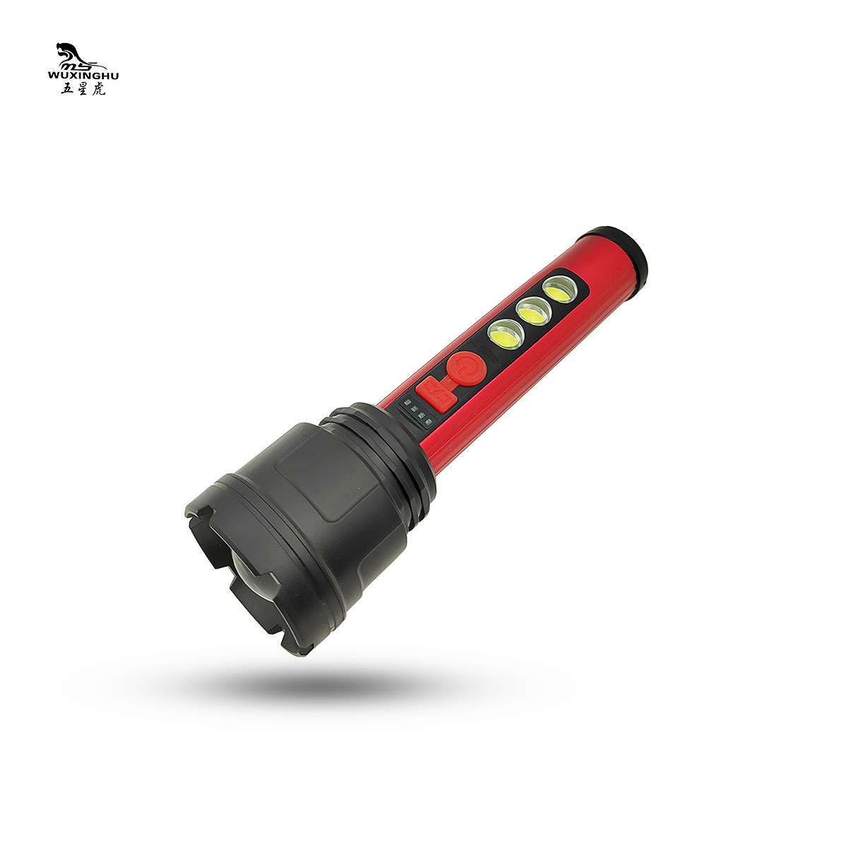 New zoom high-intensity aluminum alloy flashlight with charging power display and COB side light outdoor long-range flashlight pic 1