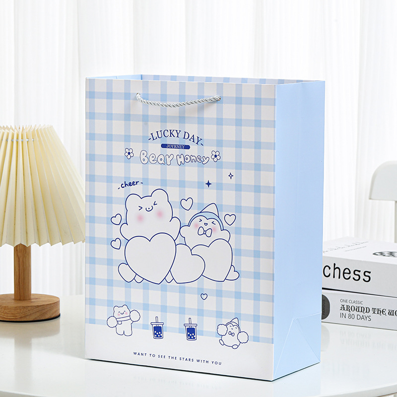 ins风 可爱小熊礼品袋高级感购物手提袋节日生日伴手礼袋礼品袋详情6