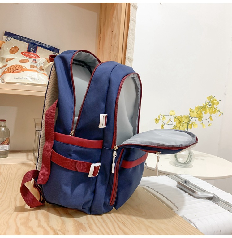 2023 fashionable student backpack, Japanese style Instagram simple Korean version backpack for junior high school, senior high school and college students pic 17