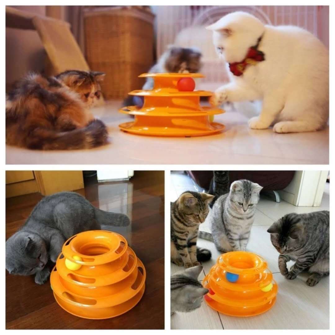 Игрушки для животных забавляют кошек, мячи для мячей, кошачьи игрушки для кошачьих игр, цветные игрушки для кошачьих вертушек pic 1
