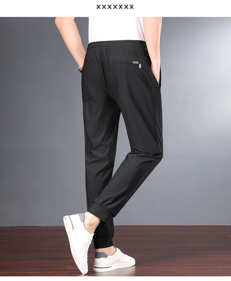 冰丝休闲裤男装裤子男春夏季速干弹力运动裤时尚抖音直播爆款男裤详情24