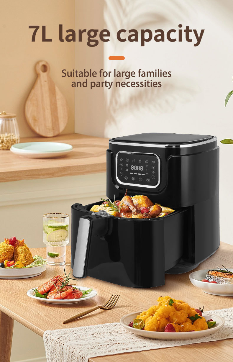 空气炸锅跨境110V电炸锅7L大容量家用全自动触屏电炸锅 AIRFRYE详情8