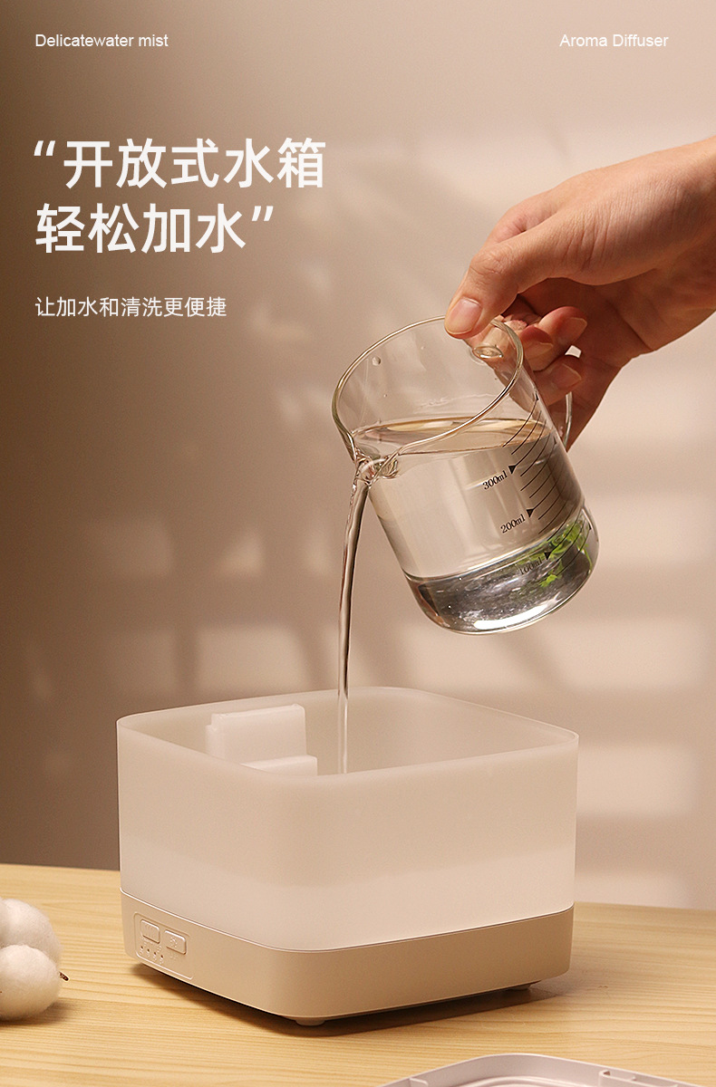 新款跨境无印良品超声波香薰机 家用桌面静音大雾量精油扩香机 加湿器功能一体 其他分类新品上市详情9