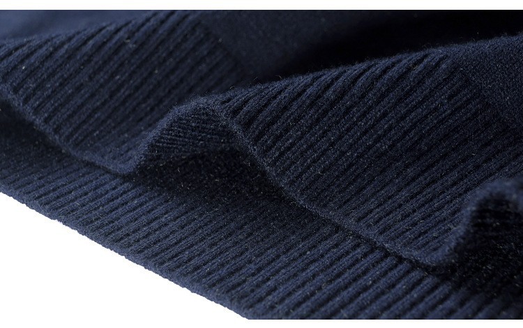 Mishima live nuevo otoño invierno color sólido cuello medio alto cashmere hombre slim suéter hombre legging suéter hombre pic 18