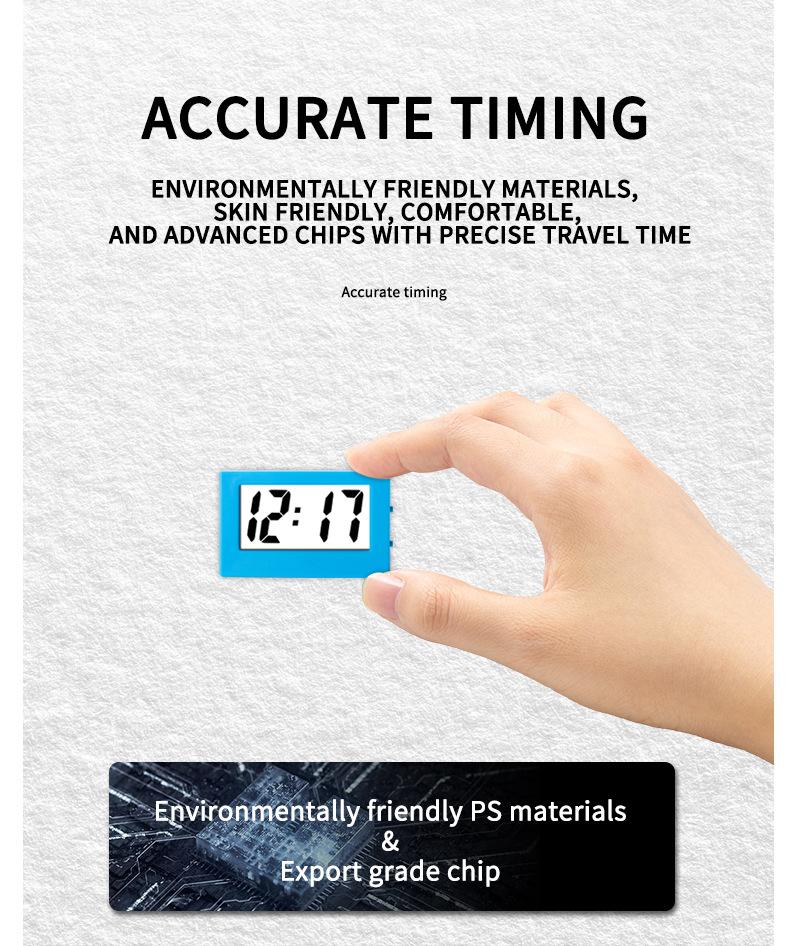 迷你立式三角钟 办公室书桌学习静音简约电子考试创意计时器学生详情6