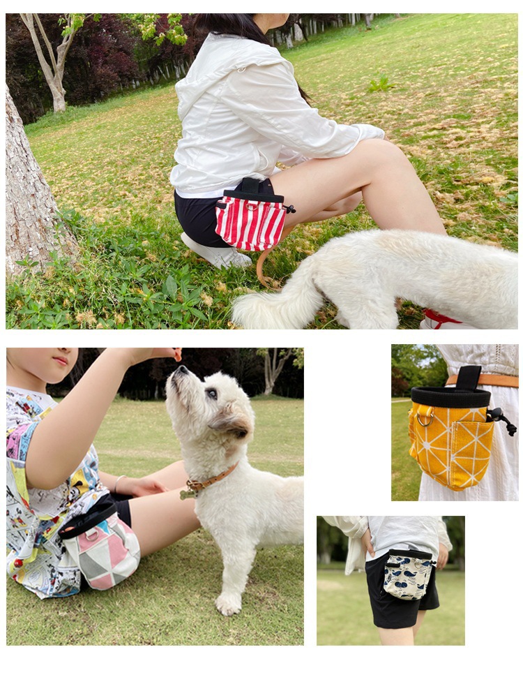 Portable pet outdoor snack bags, dog and cat training waist bags, pet outdoor supplies pic 1