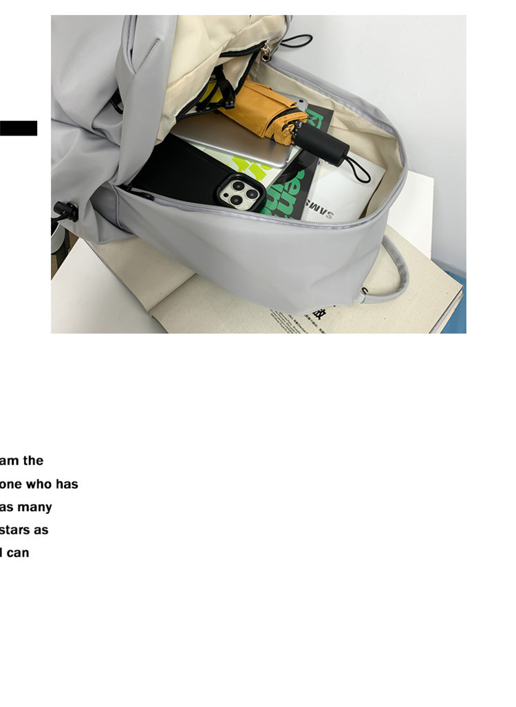 Girls' 2024 new style simple travel computer backpack for college and high school students, men's casual large-capacity backpack pic 42