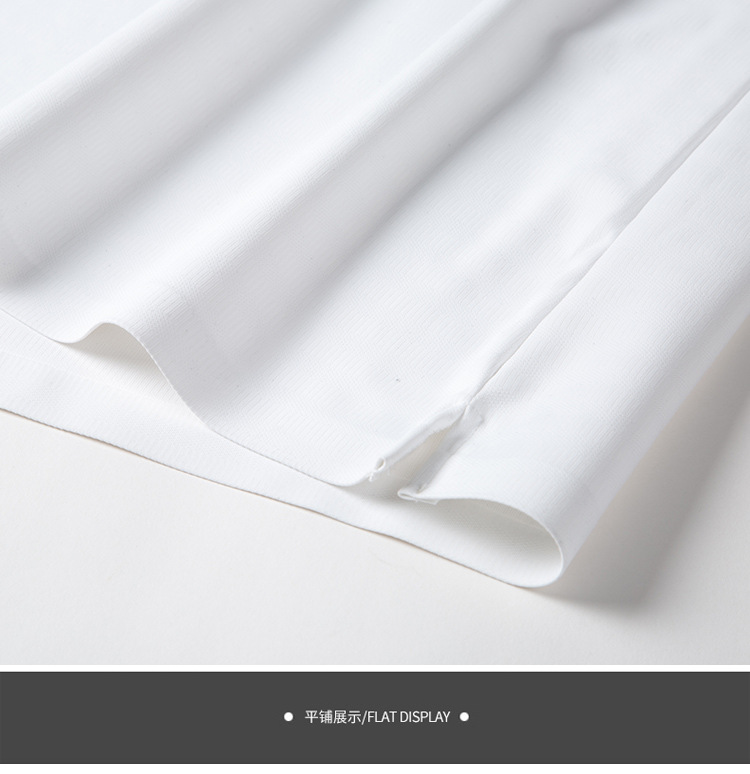 Short-sleeved T-shirt for men, seamless, glue-free, non-ironing, silk-smooth, high-elasticity business casual, slimming polo shirt for men pic 11