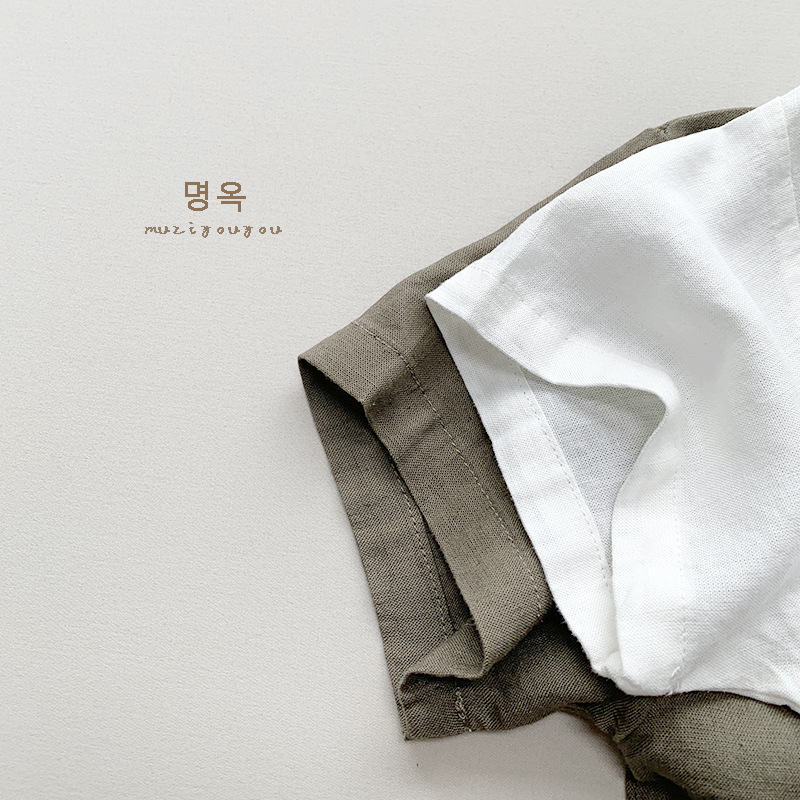 日系棉麻风~男女童上衣儿童个性韩版短袖T恤小衫森系复古风潮童装详情17