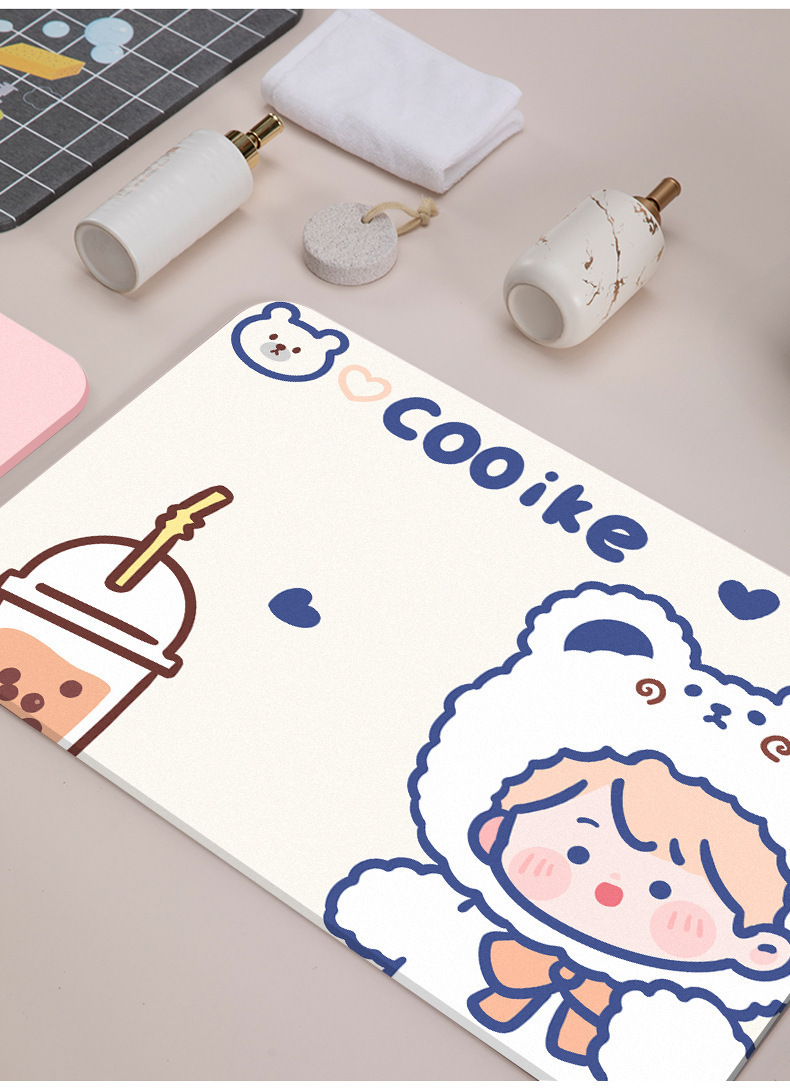 硅藻泥吸水垫脚垫浴室地垫厕所防滑门厅卫生间海藻脚垫新款家用详情7