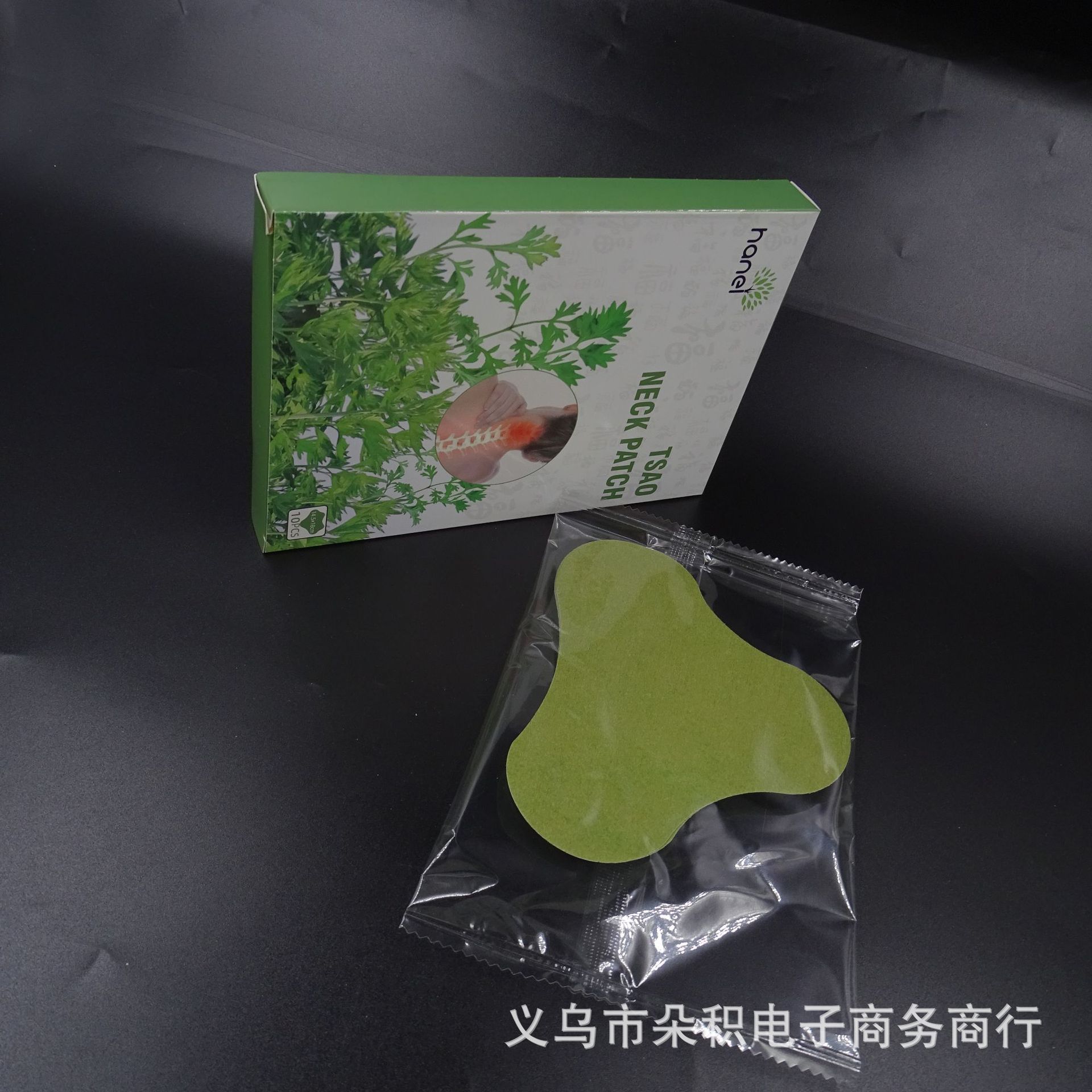 跨境外贸艾叶艾草疼痛缓解发热颈椎贴膝盖贴腰椎贴肩颈贴膏贴工厂详情11
