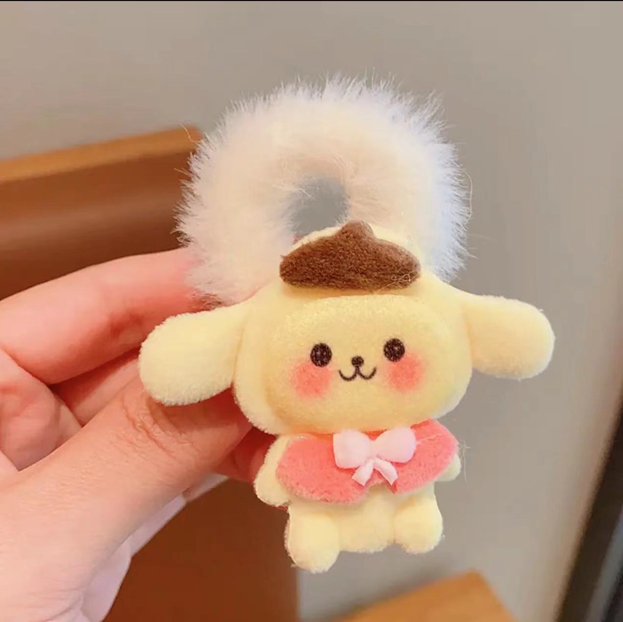 秋冬毛绒卡通发圈甜美可爱宝宝发夹超萌马尾头绳皮筋少女发绳发卡详情14