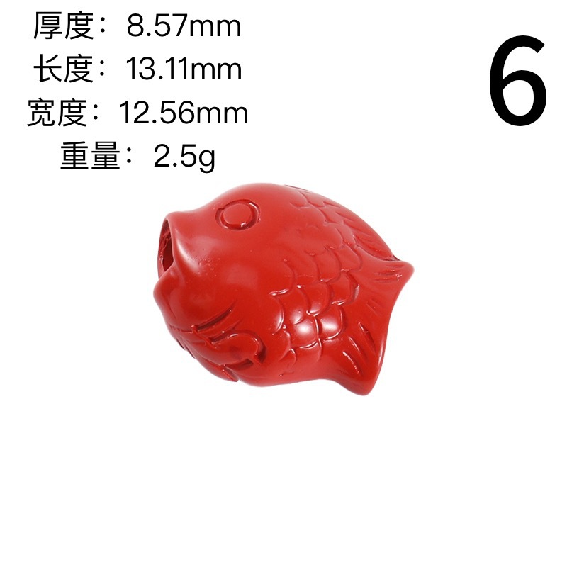 High-content cinnabar bracelet accessories, natural red sand bracelet accessories, diy hand-woven beaded necklace rope, single piece pic 9