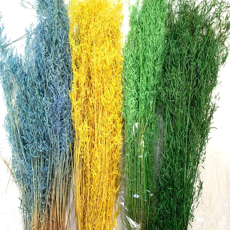 Natural plant preserved dried flowers, imported wind-driven grass handicrafts, flower arrangement, floating bottle, keychain with grass pic 6