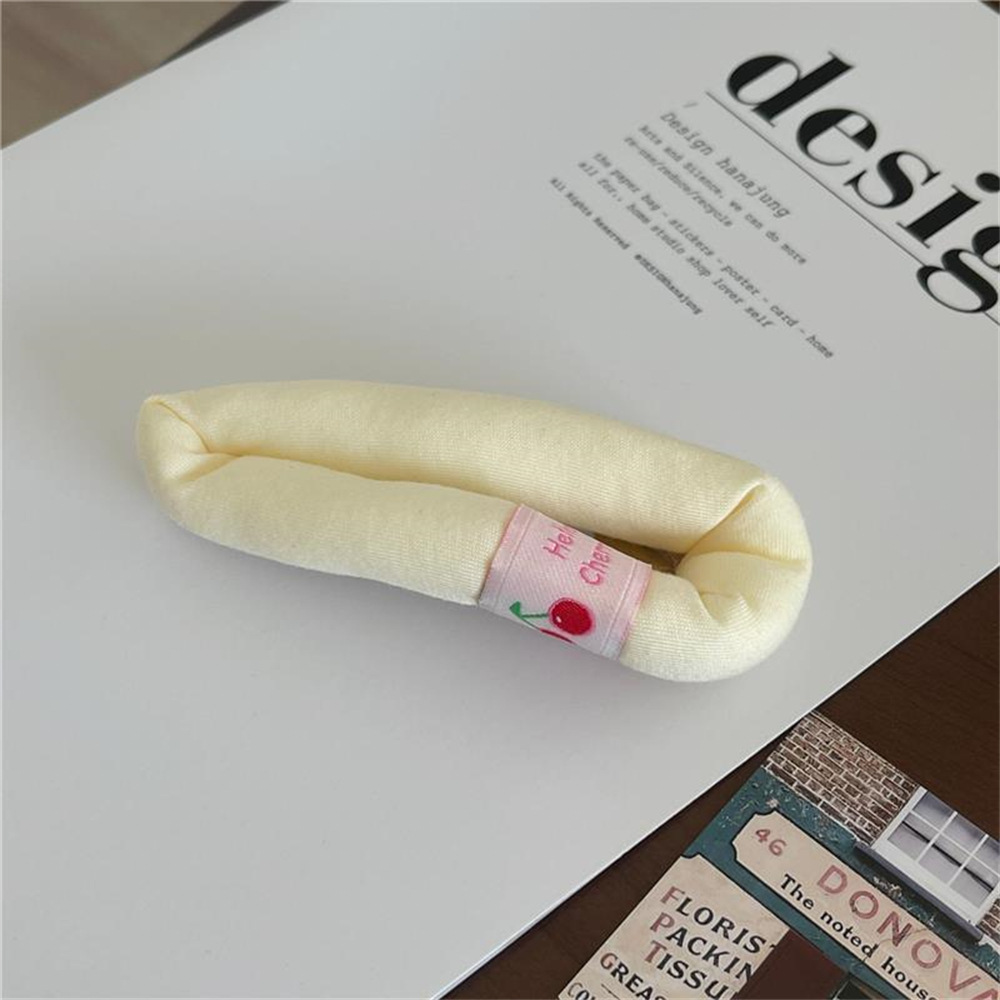 Cream-colored puffy sponge hair clips, cute large bangs clips, BB clips, makeup clips, hair clip edge clips, and teenage hair accessories pic 26