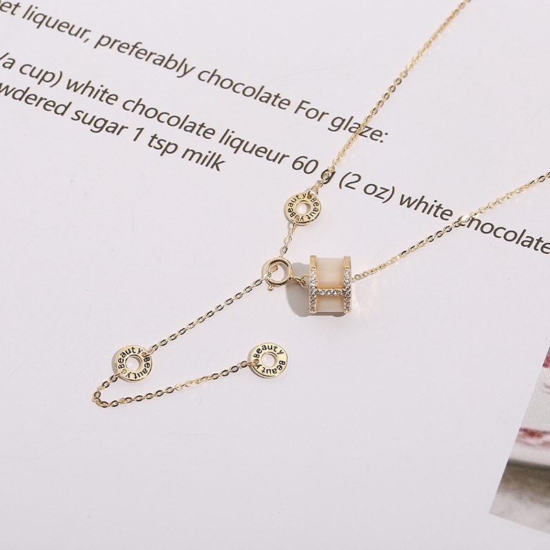 厂家直销S925纯银小蛮腰幸福情人款时尚简约项链详情3