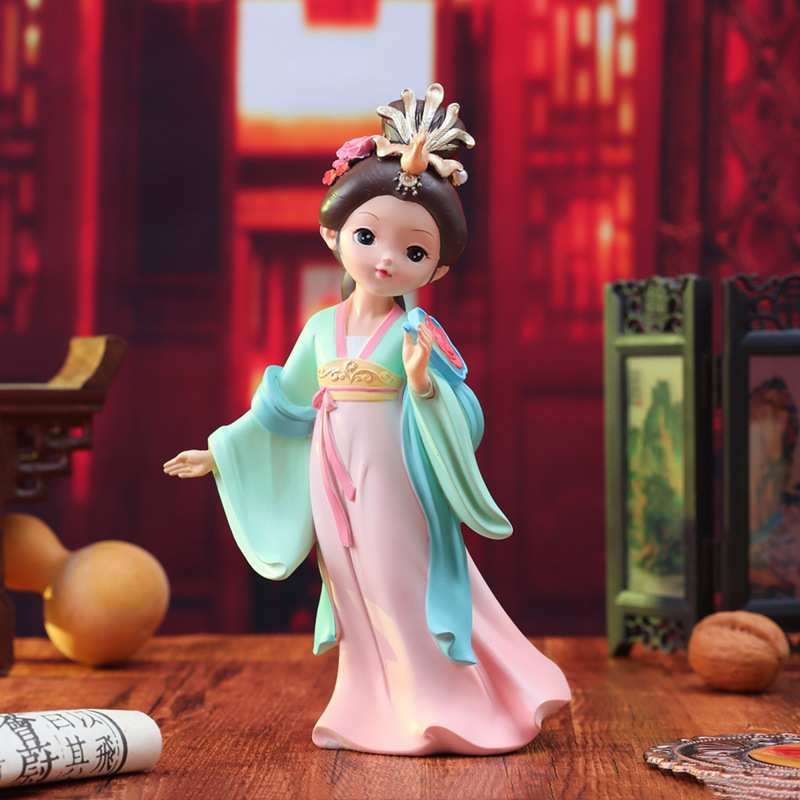 国潮古风少女心桌面摆件创意四大美女宫廷手办送朋友闺蜜生日礼物详情9