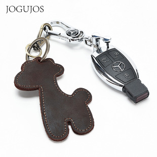 跨境疯马皮钥匙包多功能零钱包复古真皮汽车钥匙包门用车用钥匙包详情15