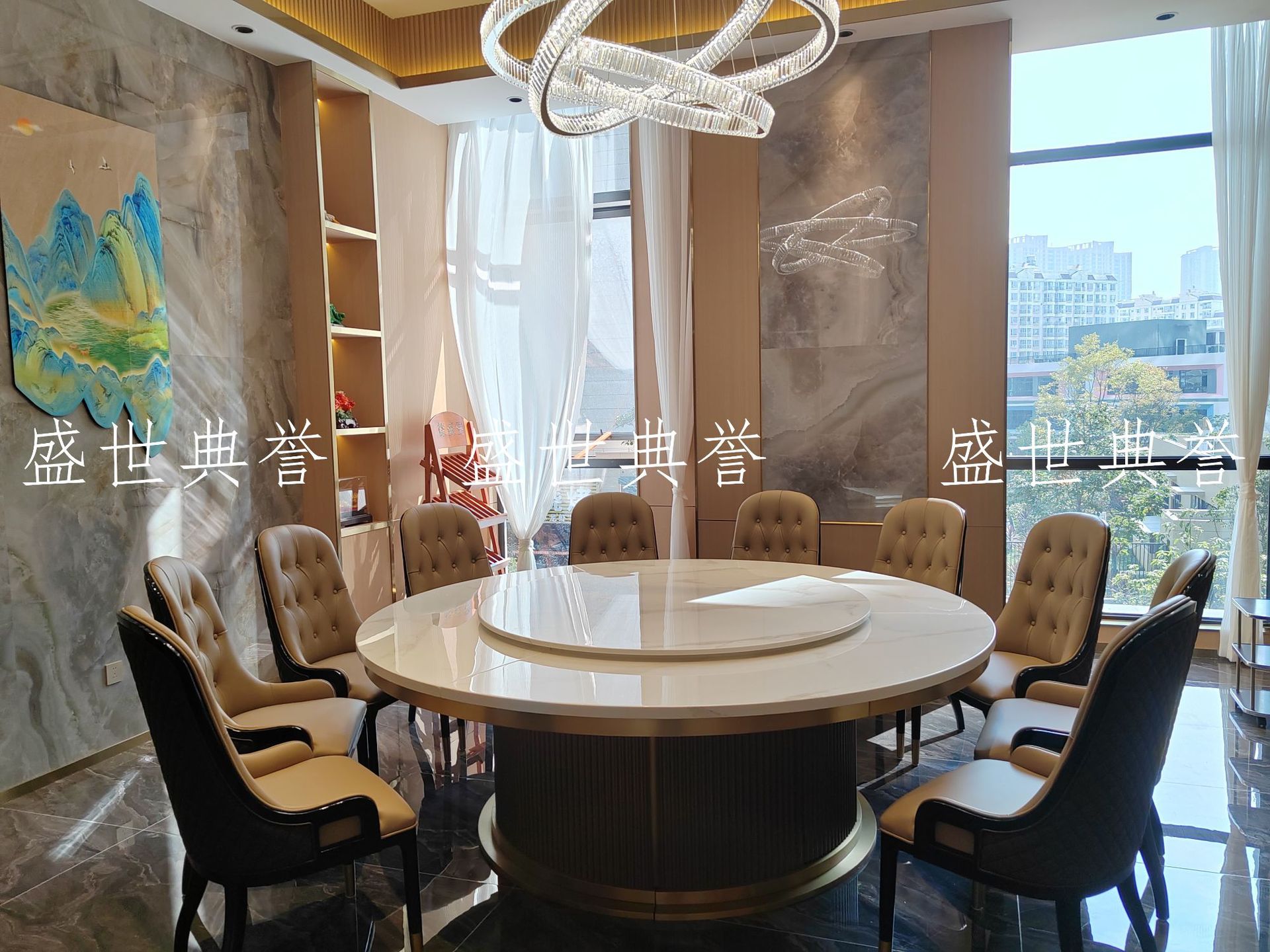 Solid wood dining tables and chairs for five-star hotels in Dalian, modern soft-padded chairs for seafood restaurants, and light luxury solid wood chairs for high-end clubs pic 11