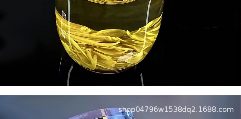 The new thickened heat-resistant glass cup, portable tea-water separation glass cup, compact and suitable for both men and women, large-capacity dwen Dwen cup pic 42