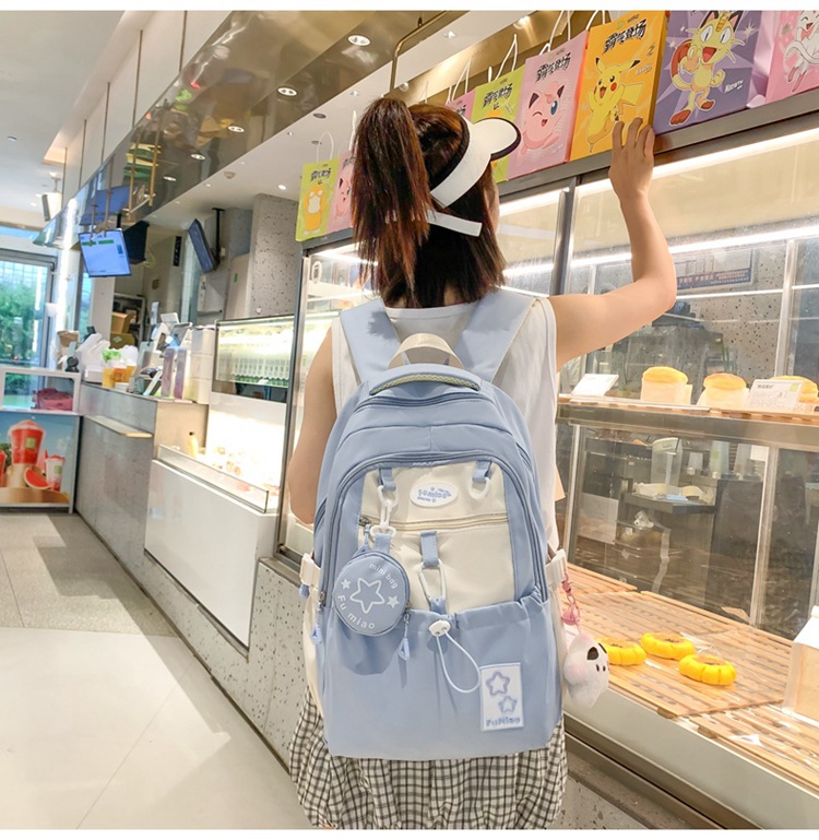 书包初中女生高中生小学生三到六年级大容量高颜值轻便软双肩背包详情23