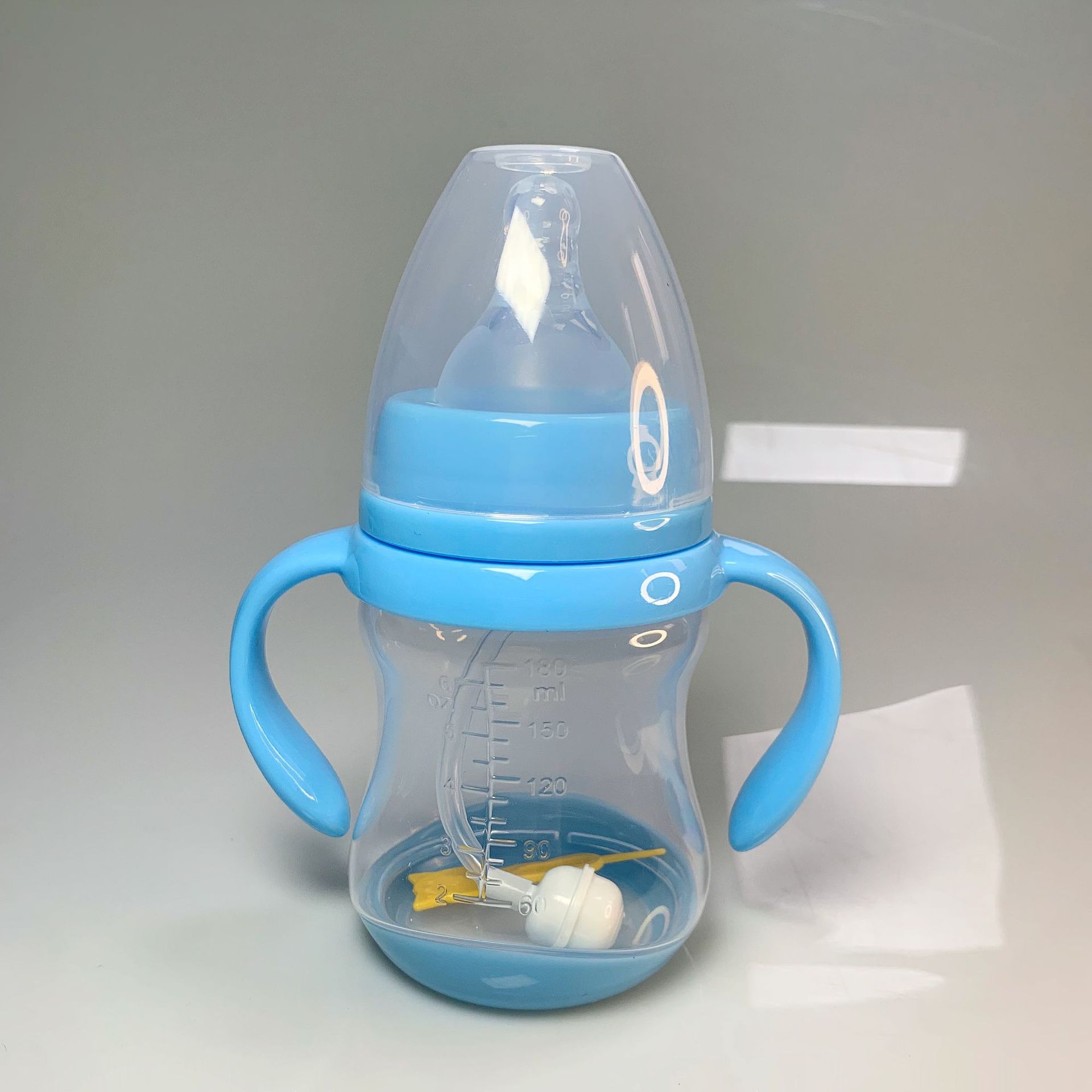 Wide-mouth temperature-sensing baby bottle, anti-drop and explosion-proof plastic baby bottle, food-grade high-temperature resistant feeding baby bottle pic 14