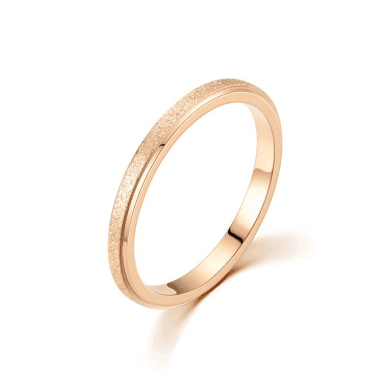 ing Trend European and American niche titanium steel frosted rings, Korean style fashionable couple rings for women, cross-border jewelry for men/domestic trend products pic 13