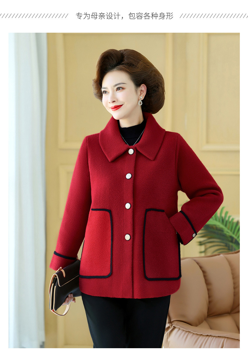 The 2023 new style of stylish knitted top for middle-aged mothers in autumn and thin base layer sweaters for middle-aged and elderly women in spring and autumn pic 43