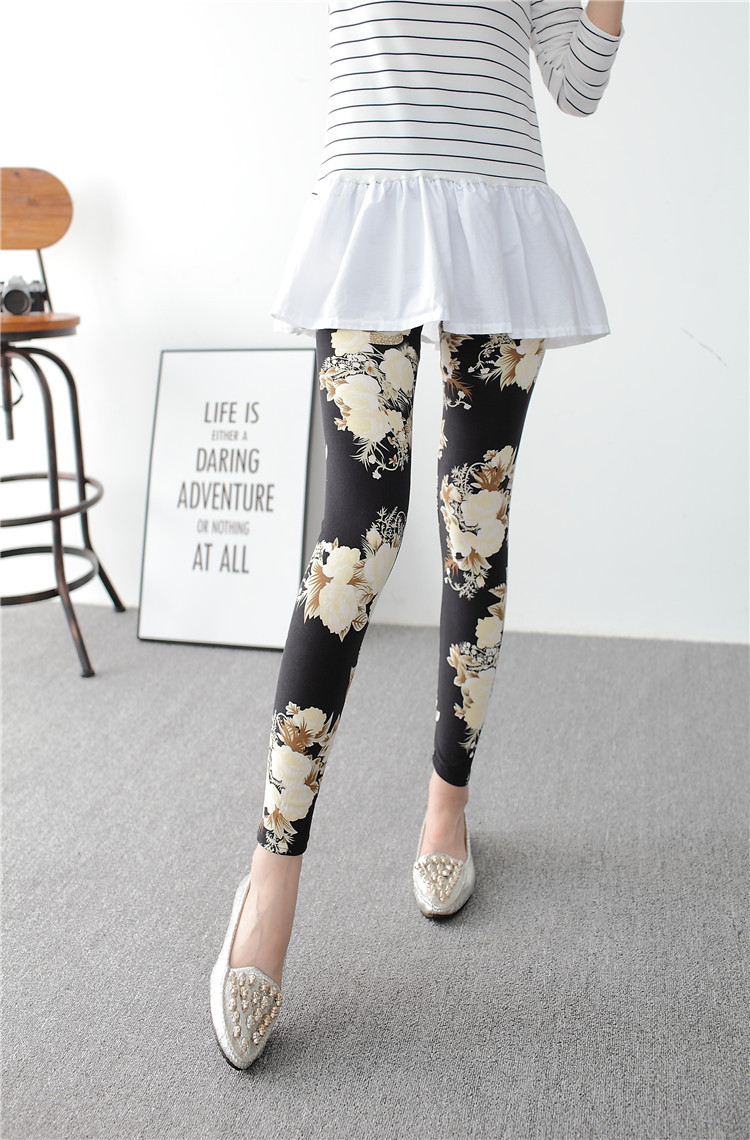 New spring dress, large-sized stretch, colorful star graffiti, personalized leggings for women pic 27