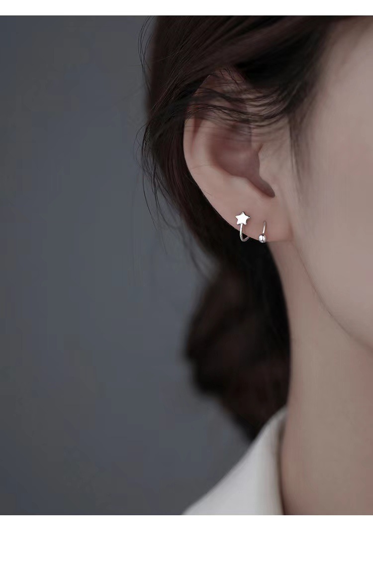 s925 sterling silver spring stud earrings for women, 2023 New style, personalized and light luxury stud earrings, small and exquisite earrings, high-end earrings pic 8