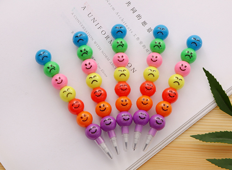Creative 7-section Expression sugar-coated haws, pencils, crayons, student pencils, stationery, school supplies wholesale manufacturer pic 3