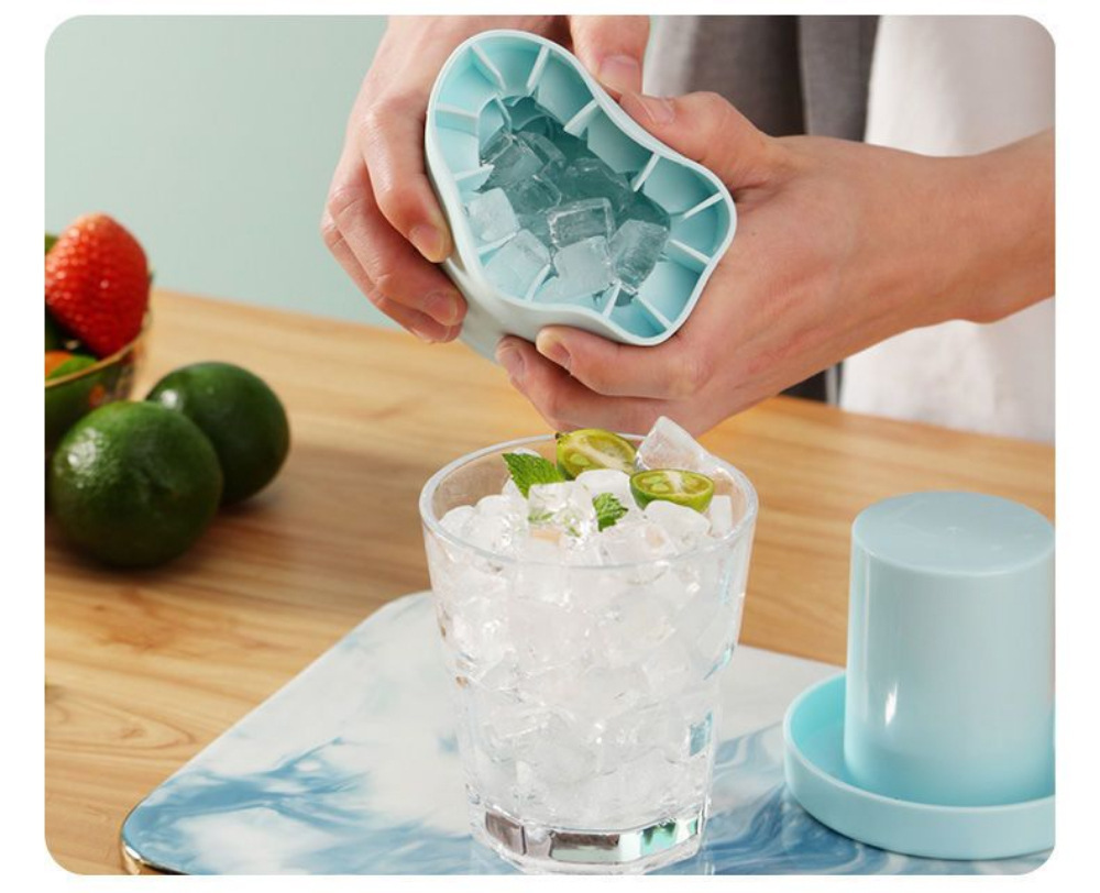 硅胶冰格制冰磨具家用DIY冰筒制冰盒冰箱冰块制冰神器带盖冰格详情2