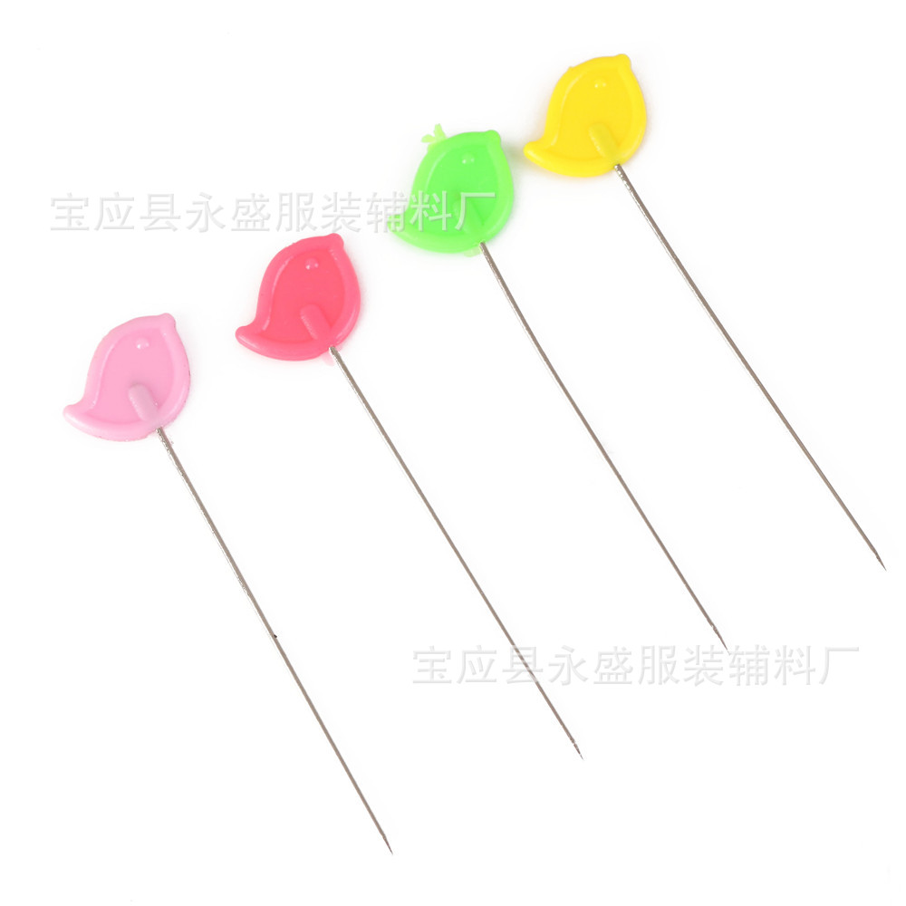 工厂供应彩色小鸟针郁金香形大头针手工装饰塑料定位裁剪针批发详情12