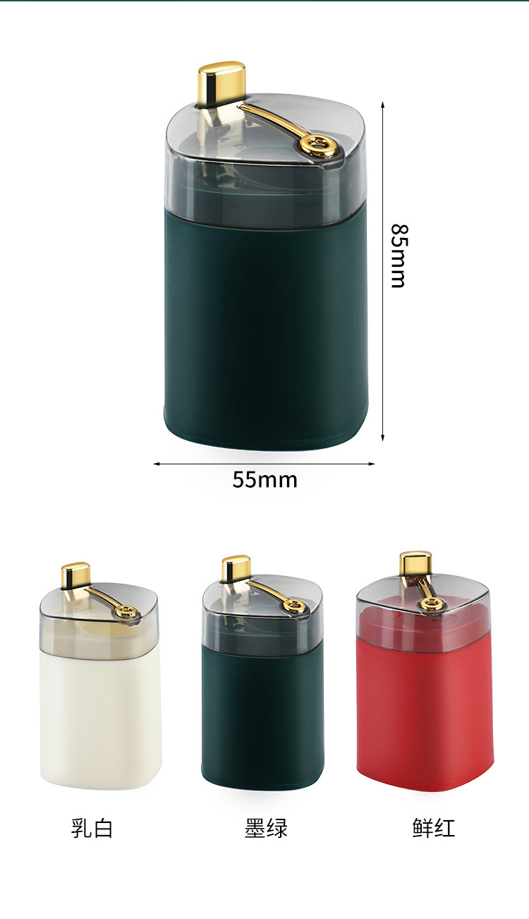 The new golden-edge toothpick box features an automatic toothpick press and a simple, luxurious, and high-quality appearance. The toothpick holder is made of a large amount of plastic pic 10