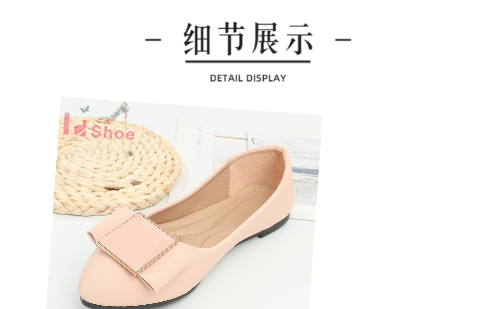 新款平底单鞋女2022春秋季广州女鞋尖头浅口鞋软皮温柔鞋一脚蹬详情5