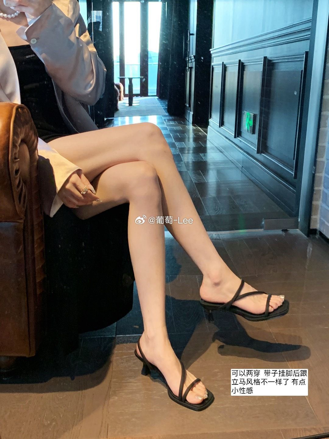 羊皮版法式细带方头显瘦高跟凉拖鞋女夏新款仙女风露趾罗马凉鞋女详情23