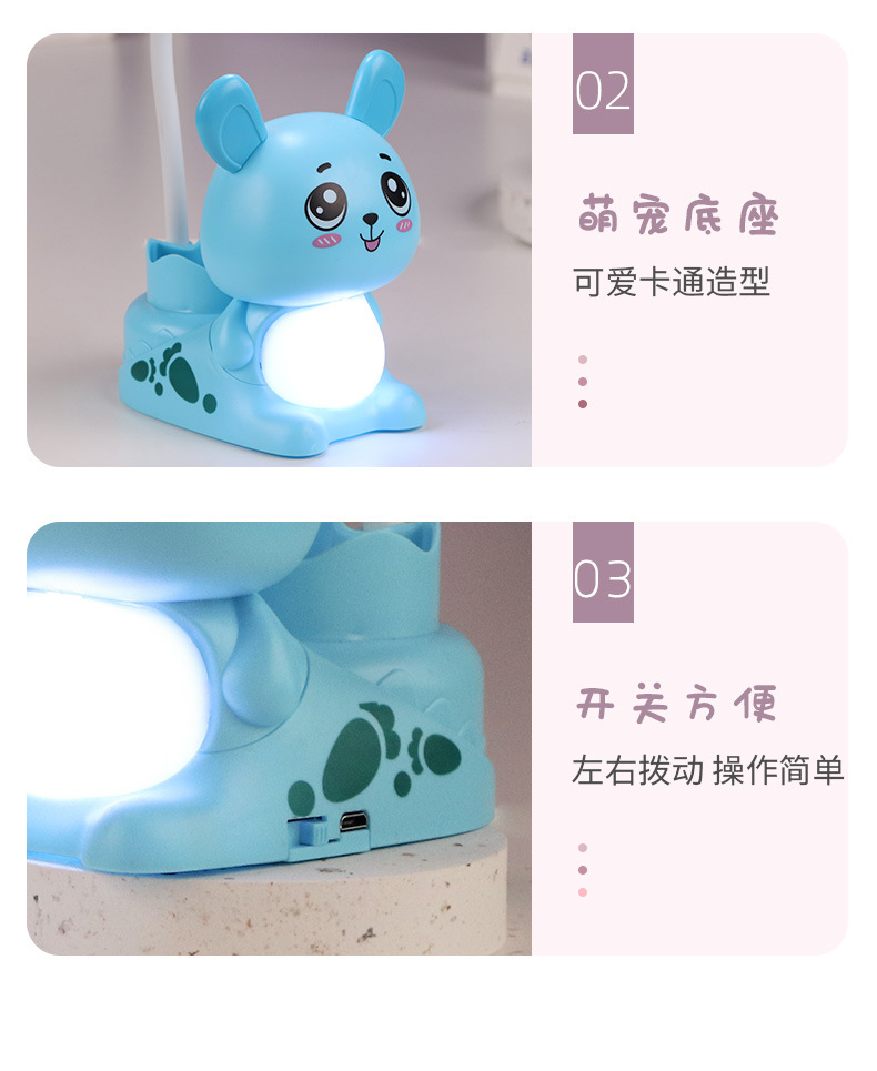 新款卡通削笔刀小夜灯LED折叠充电笔削小台灯 创意学生文具铅笔刀详情12